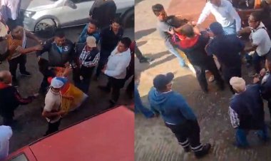Alcalde renuncia tras ser captado golpeando a mujer en San Pedro Ixtlahuaca, Oaxaca