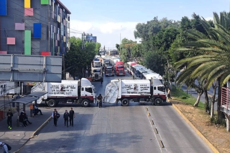 Continuarán bloqueos en Ecatepec ante falta de acuerdo de trabajadores y autoridades del Edomex