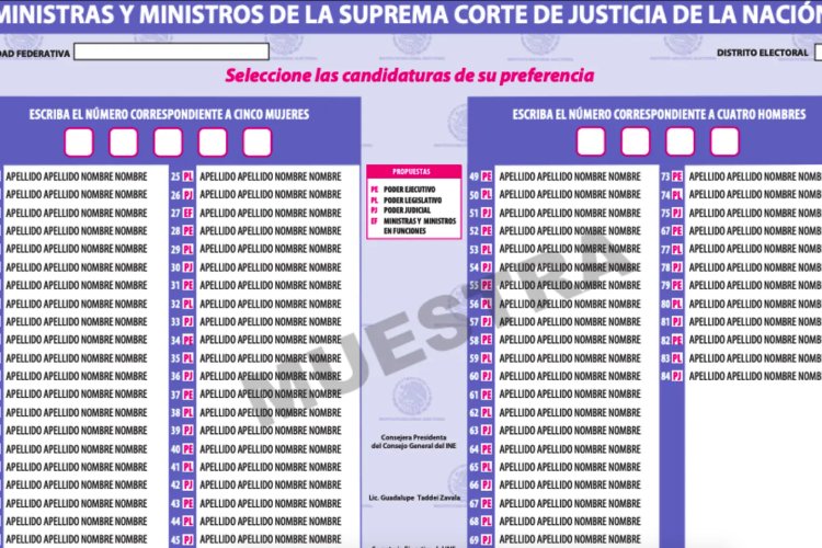 Aprueba comisión del INE modelo de boletas para elección de Poder Judicial