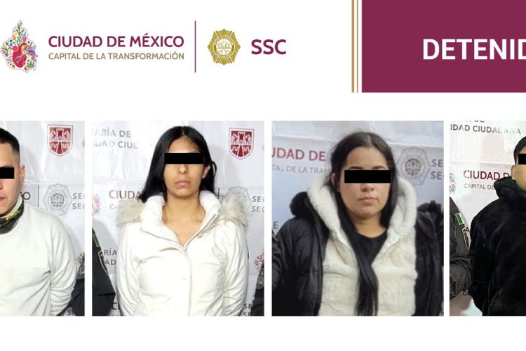 Detienen a presuntos integrantes de una banda dedicada al narcomenudeo en dos alcaldías de la CDMX