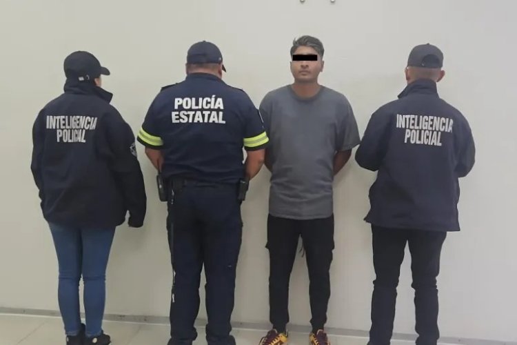 Detienen en Chimalhuacán a presunto extorsionador en el tianguis de Las Torres