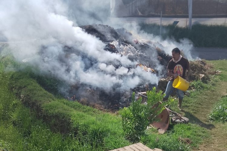 Habitantes de Tenancingo denuncian quema de plástico y falta de recolección