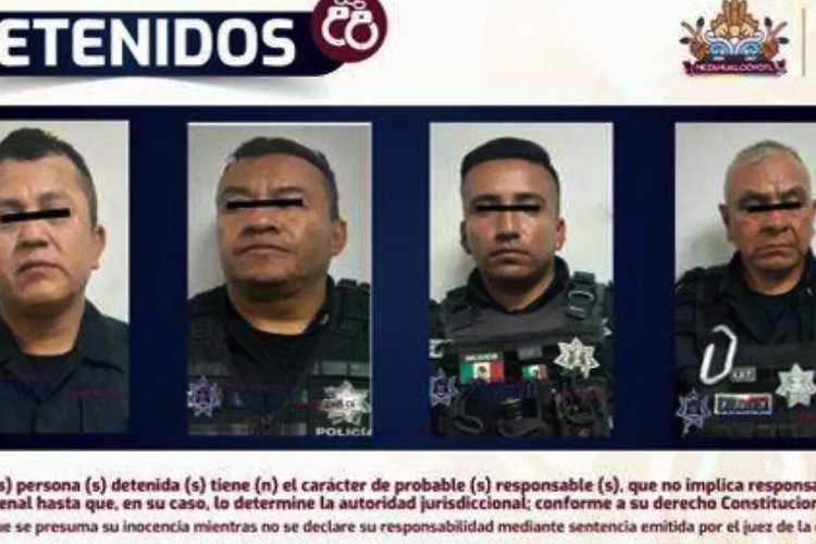 Detienen a policías de Chicoloapan por pedir dinero para no presentar a un joven al MP