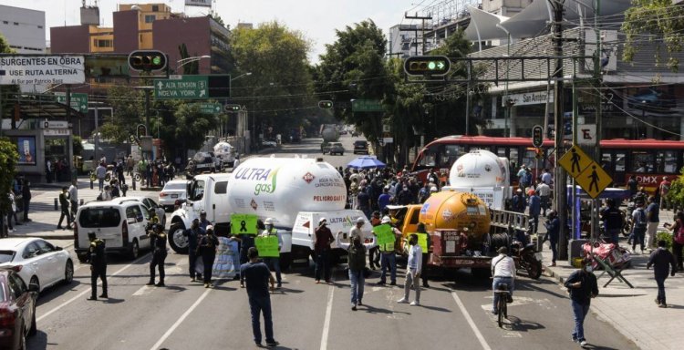Gaseros protestan en CDMX y Zona Metropolitana contra “hauchigas”