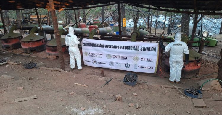 Marina asegura megalaboratorio de metanfetaminas en Zacatecas; pertenecía al grupo de Los Chapitos