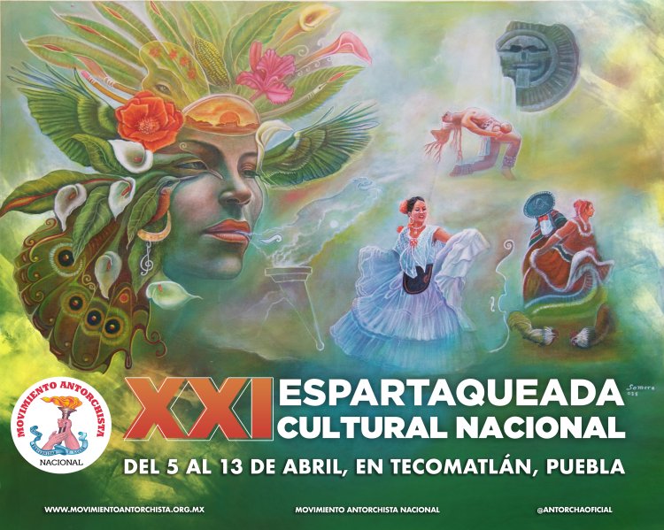 En puerta, la Espartaqueada Cultural Nacional de Antorcha en Tecomatlán, Puebla
