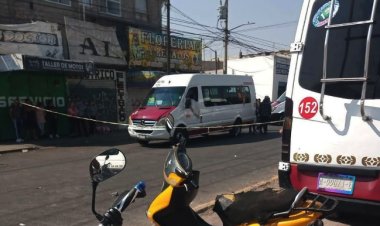 Matan a chofer de transporte público en Chimalhuacán; se habría resistido a un robo