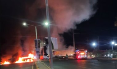 Noche violenta en Sinaloa, hubo bloqueos, quema de vehículos y enfrentamientos armados