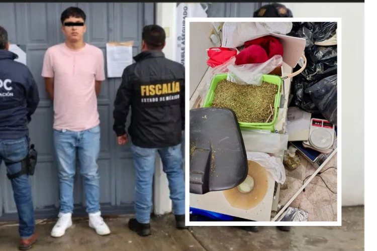 Aseguran más de 30 kilos droga durante cateo en Ecatepec