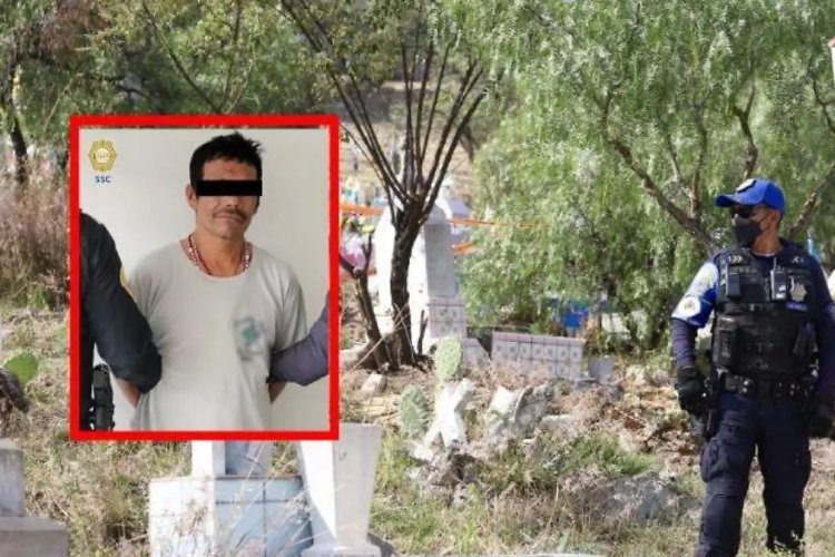 Detienen a sujeto que profanaba tumbas en Iztapalapa