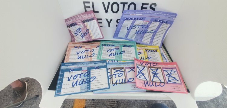 Uno de cada diez votos resultó nulo en elección judicial del 1 de junio
