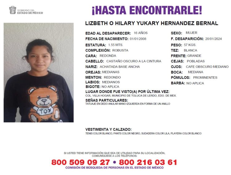 Encuentran sin vida a Yukary, joven reportada como desaparecida en Chimalhuacán, su cuerpo presentaba huellas de violencia