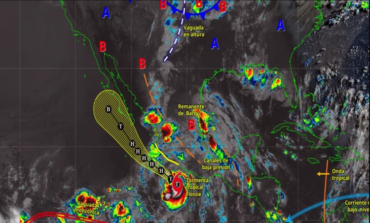 Prevén que tormenta tropical Flossie se intensifique a huracán al final del día