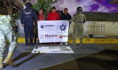 Detienen en Ecatepec a sujetos con más de mil dosis de presunta droga