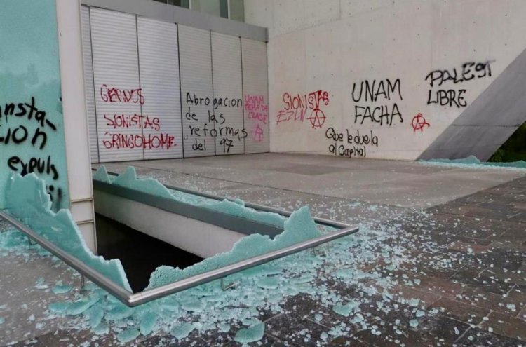 UNAM condena actos de destrucción en CU durante marcha contra la gentrificación; presentarán denuncia
