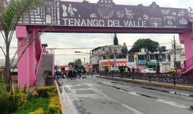 Continúan bloqueos en Tenango del Valle por obras consideradas innecesarias