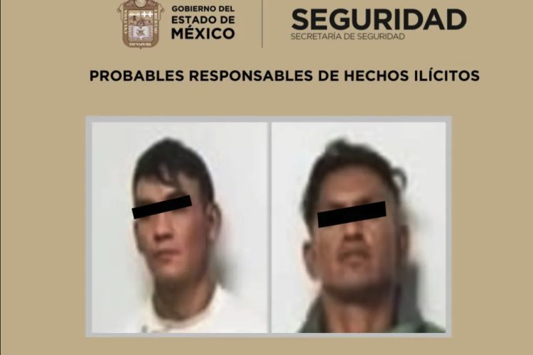Detienen a dos sujetos en Chimalhuacán; estarían relacionados con homicidios y narcomenudeo