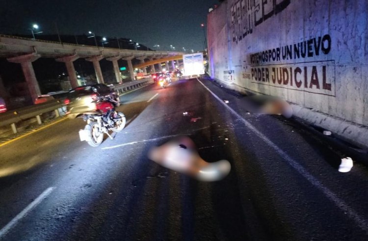 Mueren dos personas en accidente de motocicleta en la México-Puebla