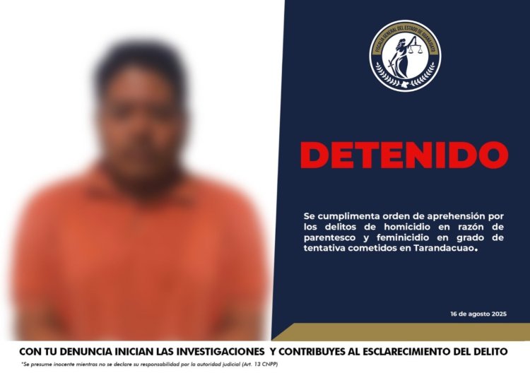 Detienen a hombre que mató de un machetazo a su hijo de 9 años en Guanajuato