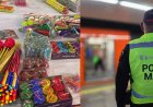 Aseguran 130 kilos de material explosivo durante operativo “Cero Pirotecnia” en el Metro de la CDMX