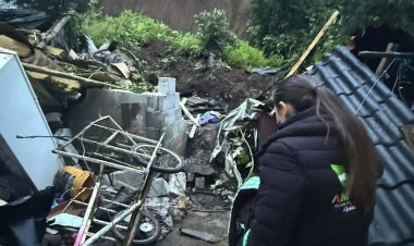 Mueren dos personas por desgajamiento de cerro en Amecameca