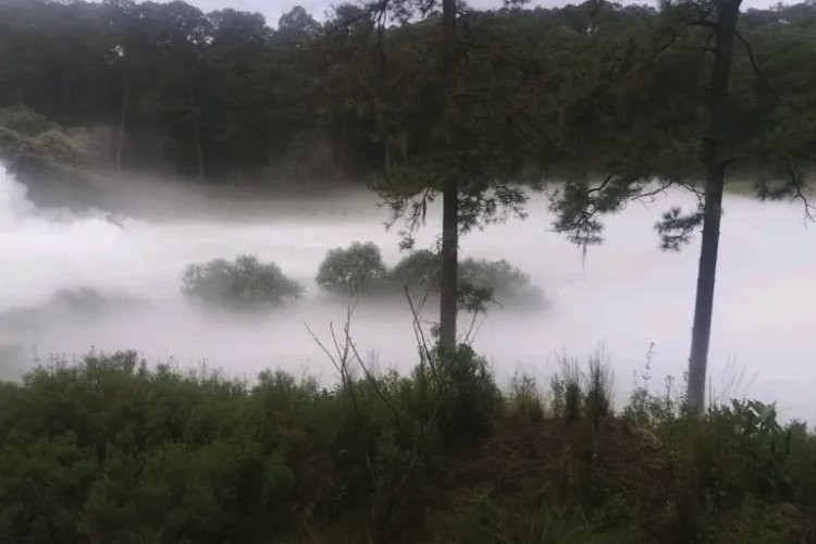 Huachigaseros provocan fuga en Nanacamilpa, Tlaxcala; evacuan a más de 3 mil personas