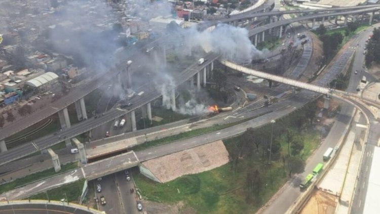 Explosión de pipa de gas en calzada Zaragoza deja casi 60 personas heridas