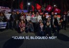 Mexicanos exige fin del bloqueo a Cuba frente a embajada EEUU