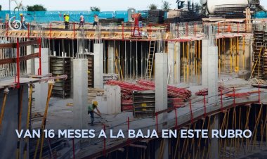 Casi 20 por ciento cayó producción en la industria de construcción en 2025
