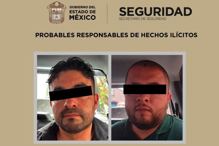 Detienen en Chalco a dos sujetos por su presunta responsabilidad en el delito de extorsión