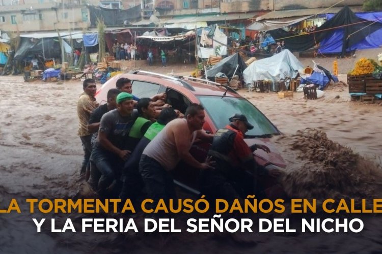Provoca tromba afectaciones en Tlapa de Comonfort, Guerrero
