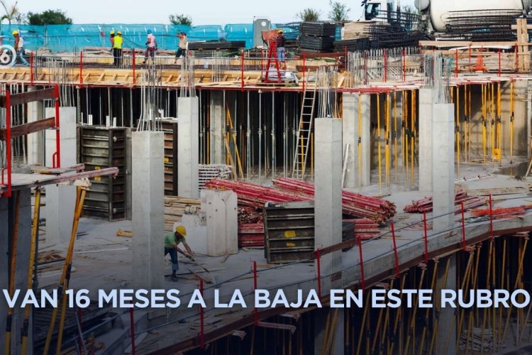 Casi 20 por ciento cayó producción en la industria de construcción en 2025