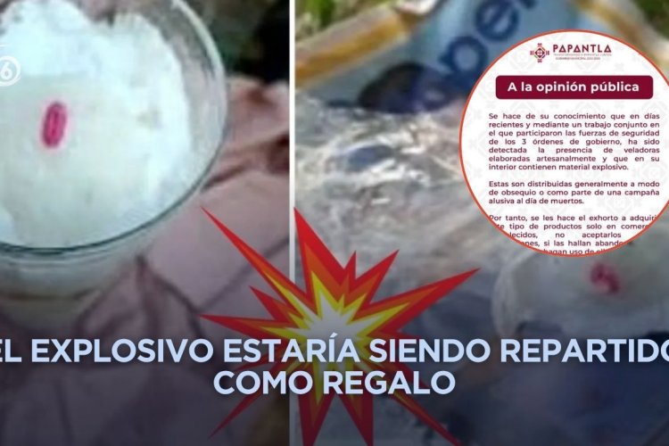 Alertan por explosivos con forma de veladoras en Papantla, Veracruz