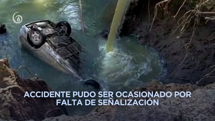 Albañiles mueren ahogados tras caer su carro en río de Cuautitlán Izcalli