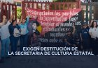 Protesta comunidad cultural en el Congreso de Guerrero