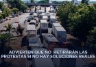 Transportistas y agricultores amagan con nuevos bloqueos tras falta de acuerdo con autoridades