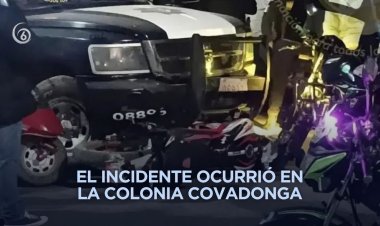 Policías estatales en presunto estado de ebriedad atropella a motociclista en Chalco