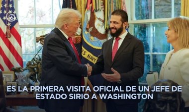 De “terrorista buscado” a invitado de honor; Trump recibe al presidente sirio Ahmed al Sharaa