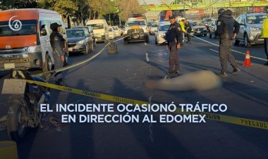 Muere motociclista tras choque en calzada Ignacio Zaragoza