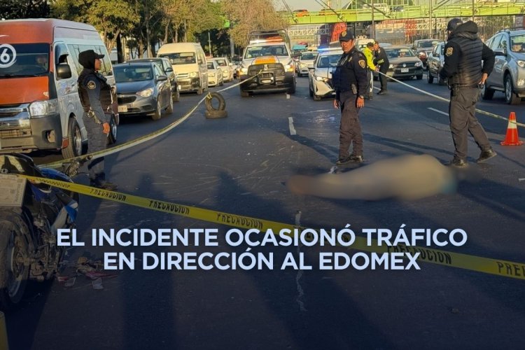 Muere motociclista tras choque en calzada Ignacio Zaragoza