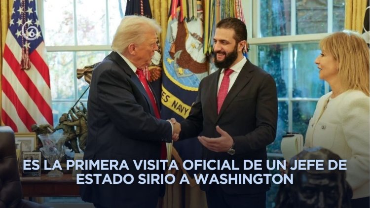 De “terrorista buscado” a invitado de honor; Trump recibe al presidente sirio Ahmed al Sharaa