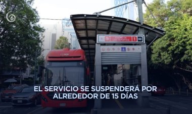 Anuncian cierre de estaciones del Metrobús Línea 1 por reparaciones