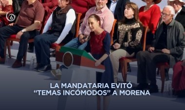 De esto habló Sheibaum durante el “festejo” de la 4T