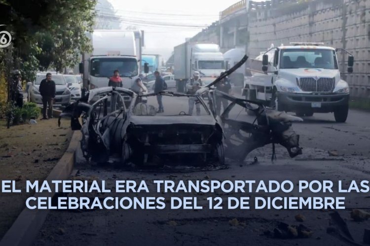 Explosión de coche que transportaba pirotecnia deja tres heridos