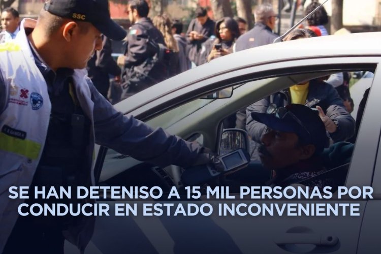 Implementan operativo de alcoholímetros en varios puntos de la CDMX