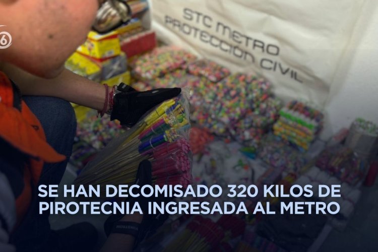 Metro CDMX prohíbe el ingreso y transporte de pirotecnia en sus instalaciones