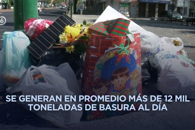 En temporada decembrina, basura en CDMX aumenta casi 50 por ciento