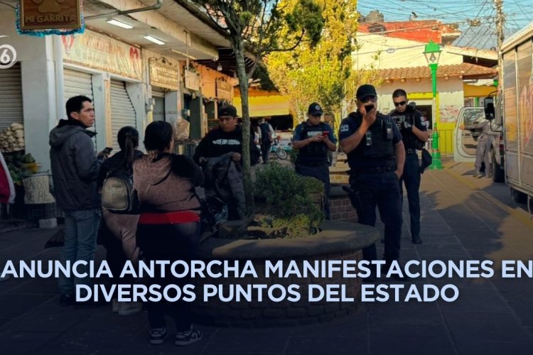 Denuncian represión policial contra comerciantes en Coatepec