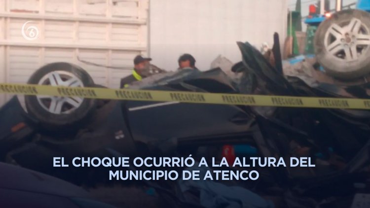 Muere conductor tras chocar contra tráiler en la carretera Texcoco–Lechería