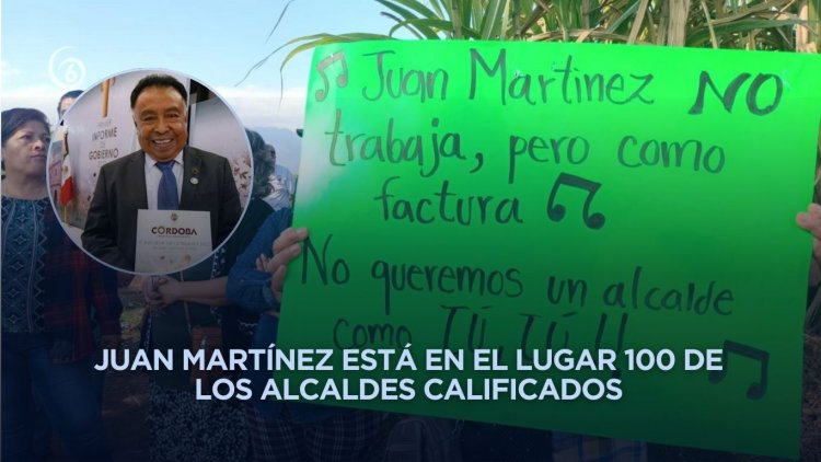 Presidente municipal de Córdoba cierra su administración como el peor alcalde del país